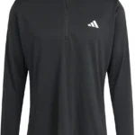 Men’s Black Athletic Half-Zip Training Pullover