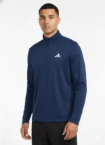 Men’s Black Athletic Half-Zip Training Pullover - Image 4
