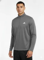 Men’s Black Athletic Half-Zip Training Pullover - Image 5