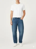 Men’s Classic Blue Denim Baggy Jeans - Image 2