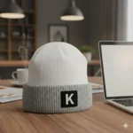 Ali Vertex “K-Core” Two-Tone Knit Beanie - Image 2