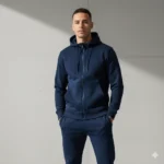 Modern Navy Tracksuit Set – Zip-Up Hoodie &  Ali Vertex