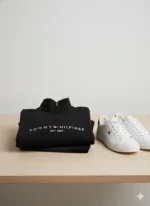 Men’s Quarter-Zip Premium Sweatshirt – Kangaroo Pocket | Alivertex - Image 3