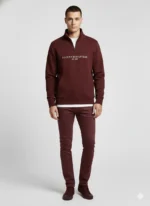 Men’s Quarter-Zip Premium Sweatshirt – Kangaroo Pocket | Alivertex