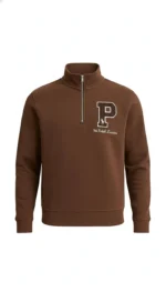 Men’s Premium Quarter-Zip Sweatshirt  | Alivertex Classic “P” Patch Pullover - Image 6
