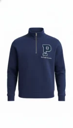 Men’s Premium Quarter-Zip Sweatshirt  | Alivertex Classic “P” Patch Pullover - Image 5