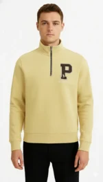 Men’s Premium Quarter-Zip Sweatshirt  | Alivertex Classic “P” Patch Pullover