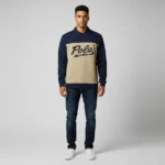 Men’s Color Block Polo Sweatshirt