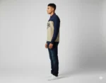 Men’s Color Block Polo Sweatshirt - Image 2
