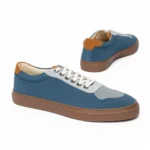Ali Vertex Men’s Dual-Tone Suede Casual Sneakers - Image 2