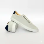 Men’s Premium Suede Casual Sneakers – Off-White - Image 2