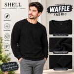 Unisex Waffle Knit Crewneck Sweatshirt - Image 2