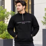 Men's Half-Zip Embroidered Fleece Sweatshirt - Image 2