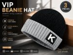 VIP Dual-Tone Knitted Beanie Hat with 'K' Patch - Image 4
