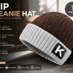 VIP Dual-Tone Knitted Beanie Hat with 'K' Patch