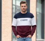 Men's Colorblock Crewneck Fleece Sweatshirt - Image 4