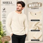 Unisex Waffle Knit Crewneck Sweatshirt - Image 5